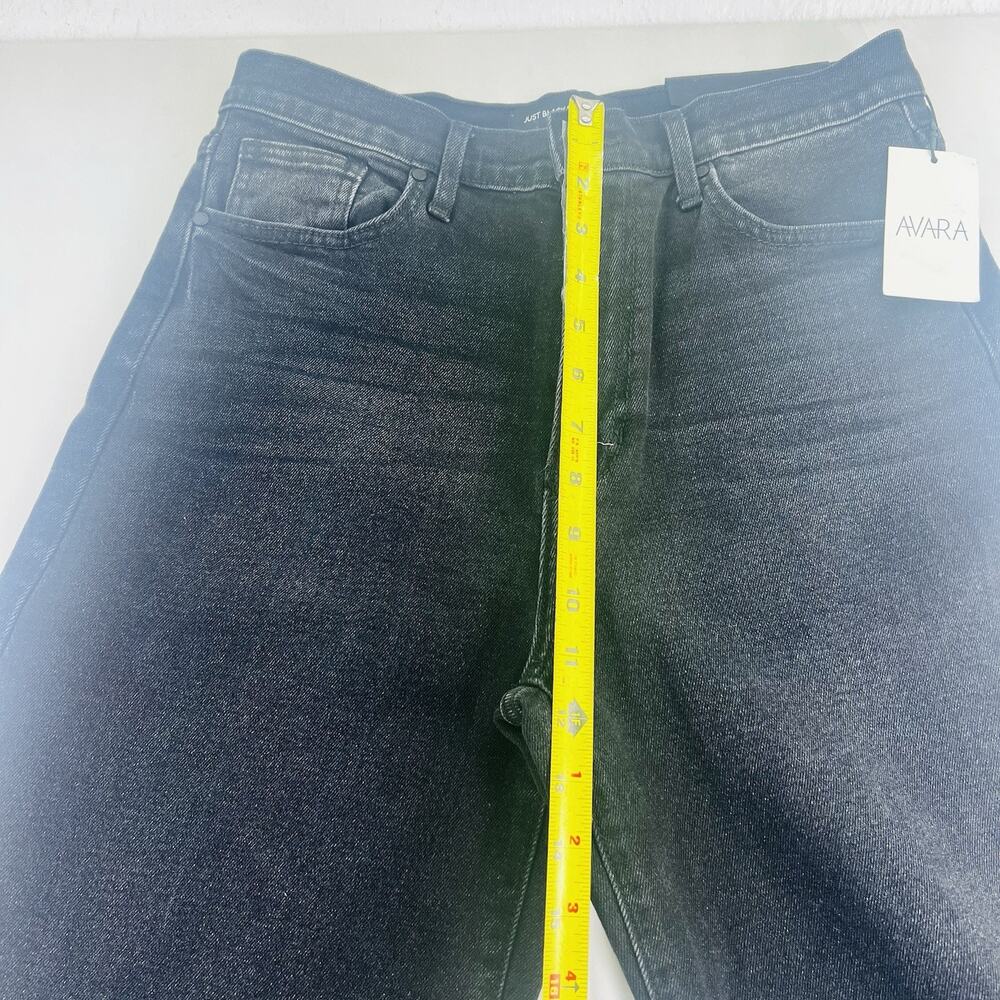 NWT Just Black Denim Wide Leg Jeans Women’s 29 Black High Rise USA - Picture 9 of 10
